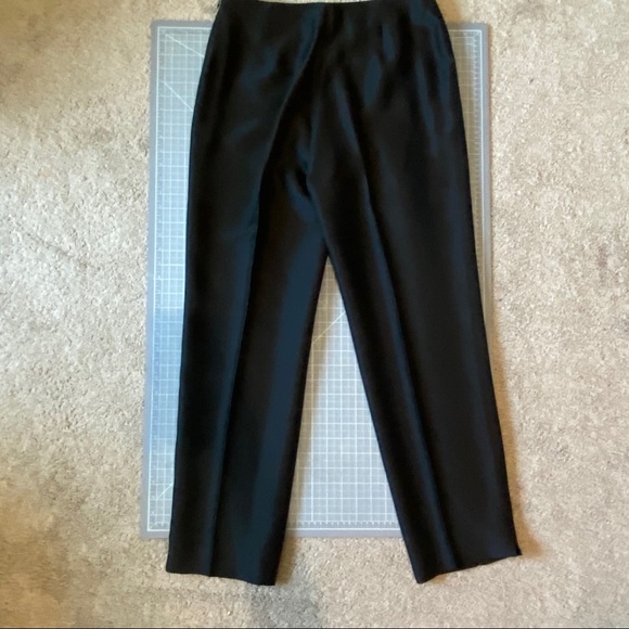 Vintage Ann Taylor 100% Silk Black Pants - Picture 2 of 6